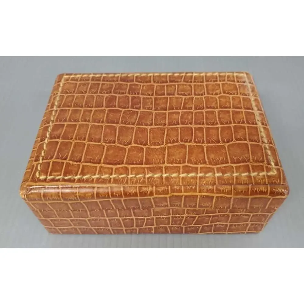 Omega Chronometer Watch Box, Leather, Vintage 1960's